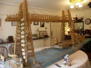 Transporter Bridge Matchstick Model